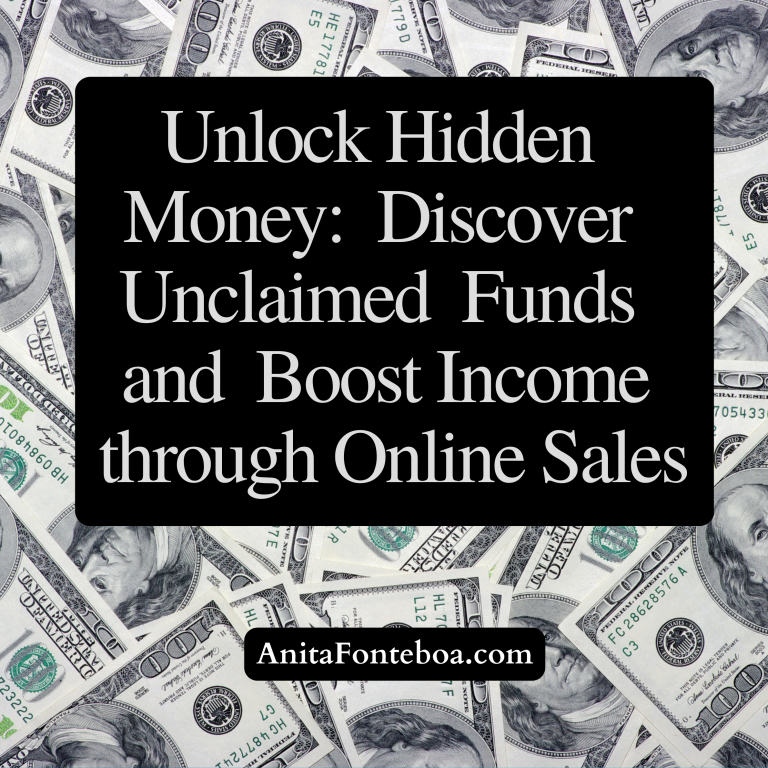 Unlock Hidden #Money: Discover Unclaimed Funds and Boost Income through #Online Sales